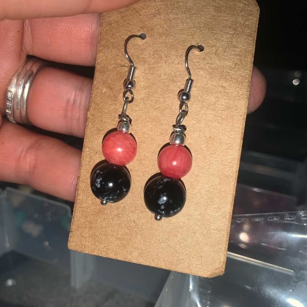 Hand-made earrings